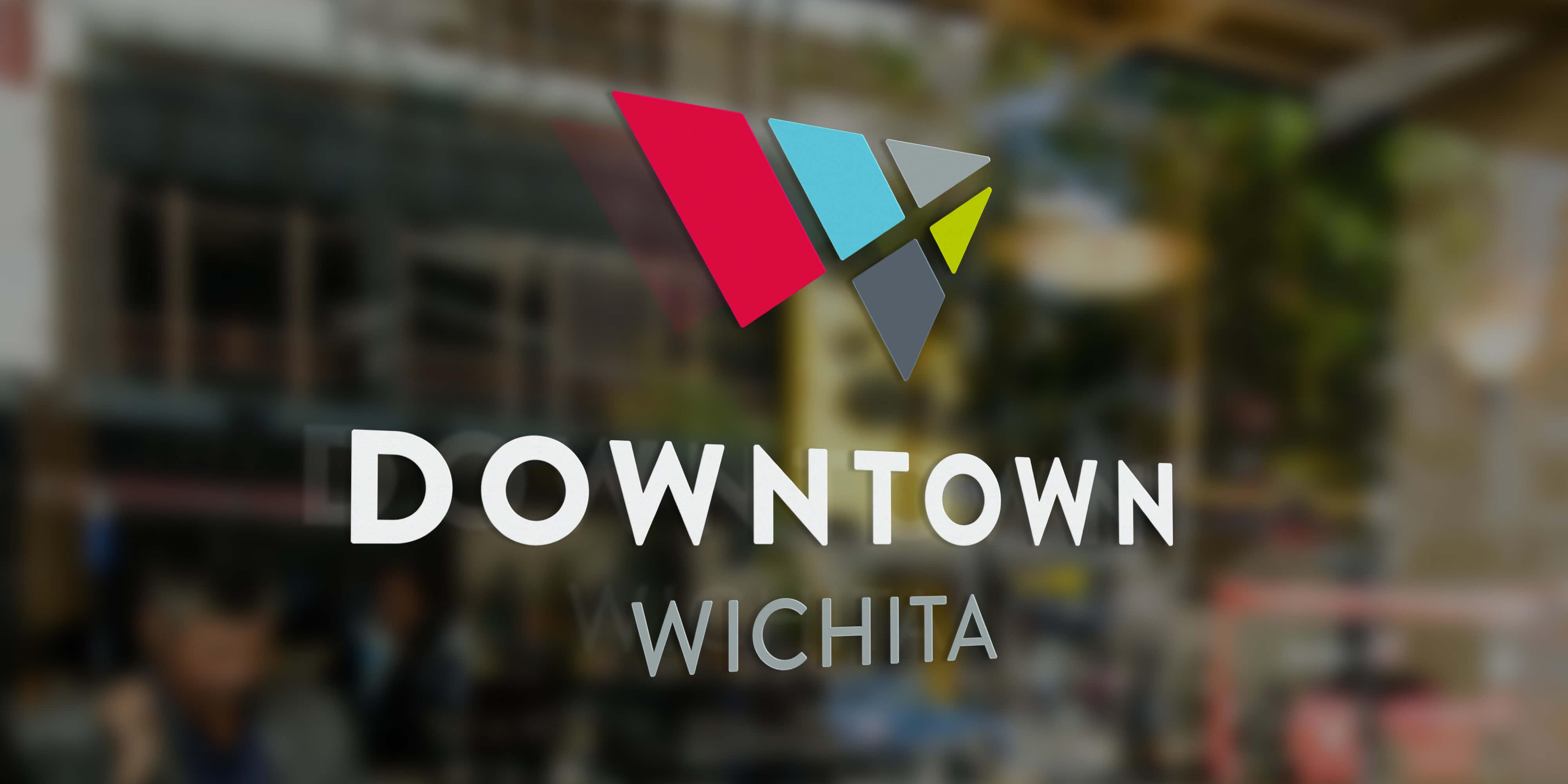 Downtown Wichita branded window decal image