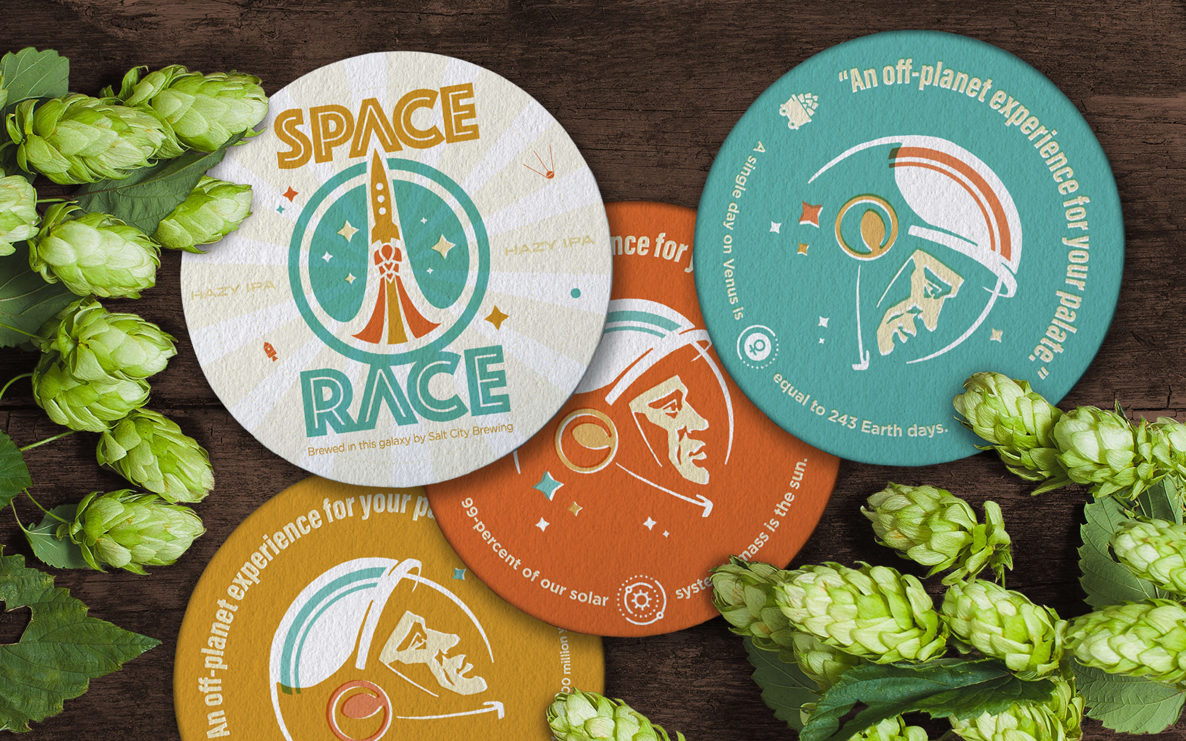 Space Race coasters image