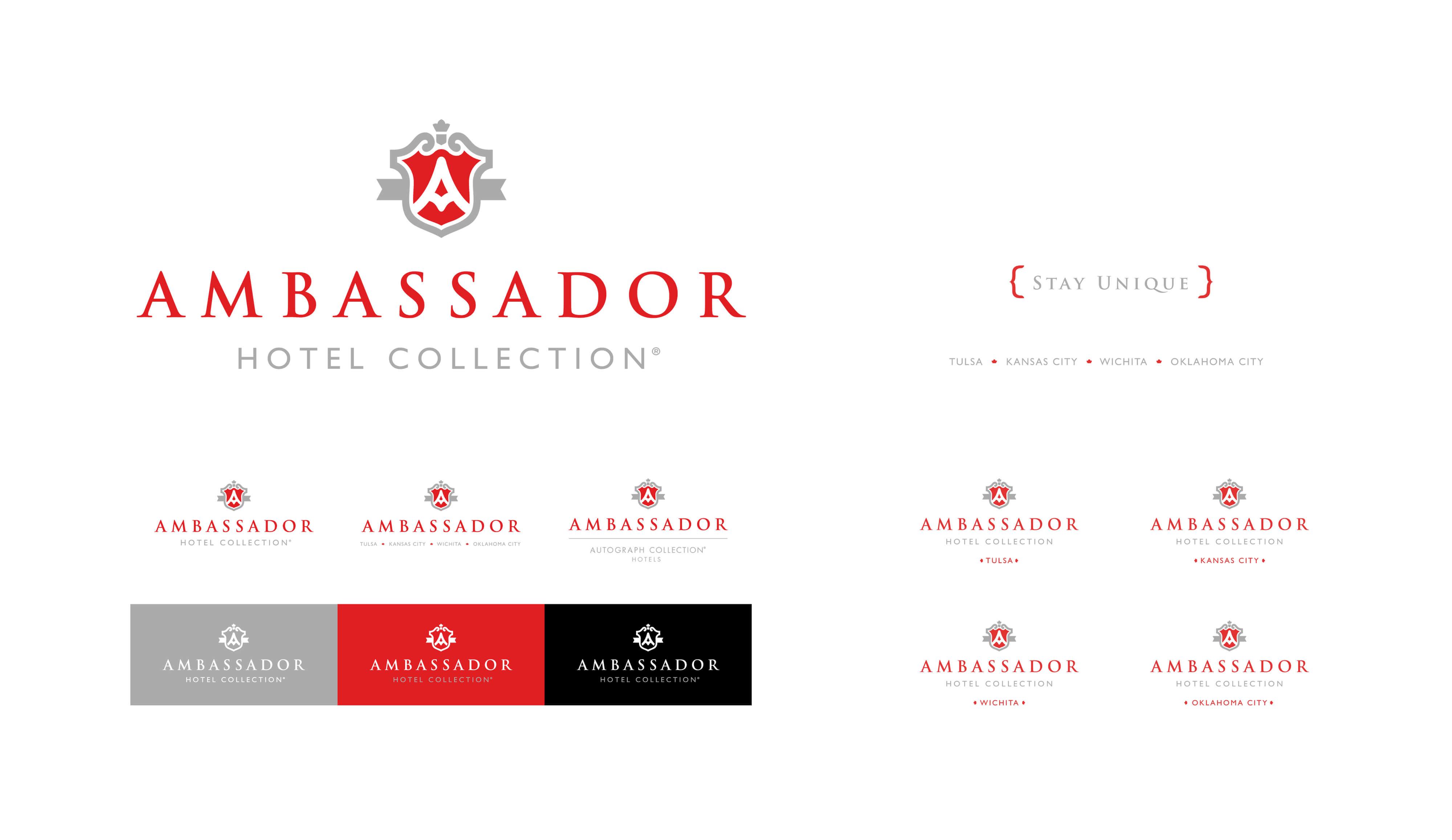 Ambassador Hotels branding image