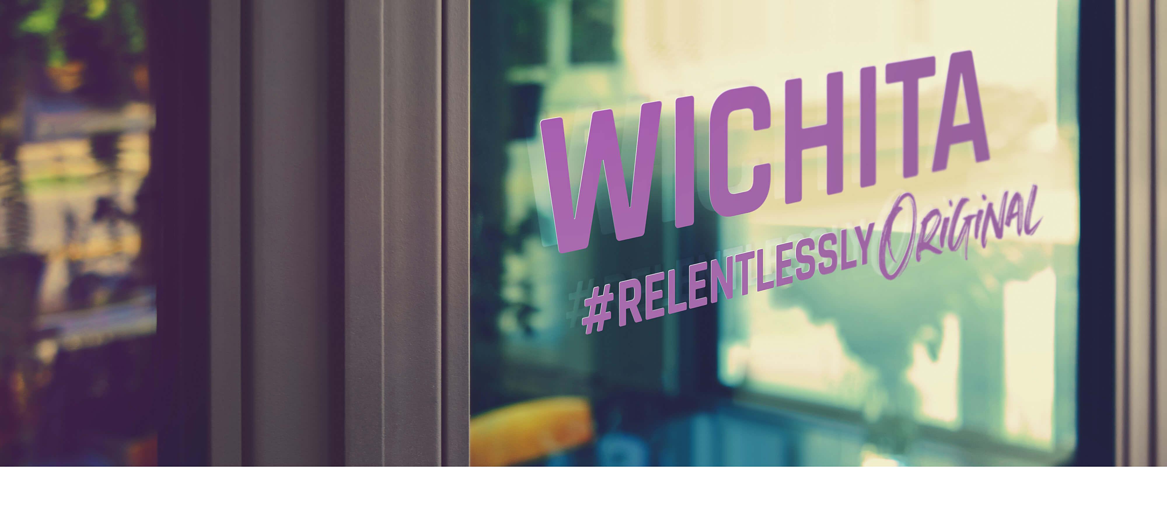 Choose Wichita branded window decal image