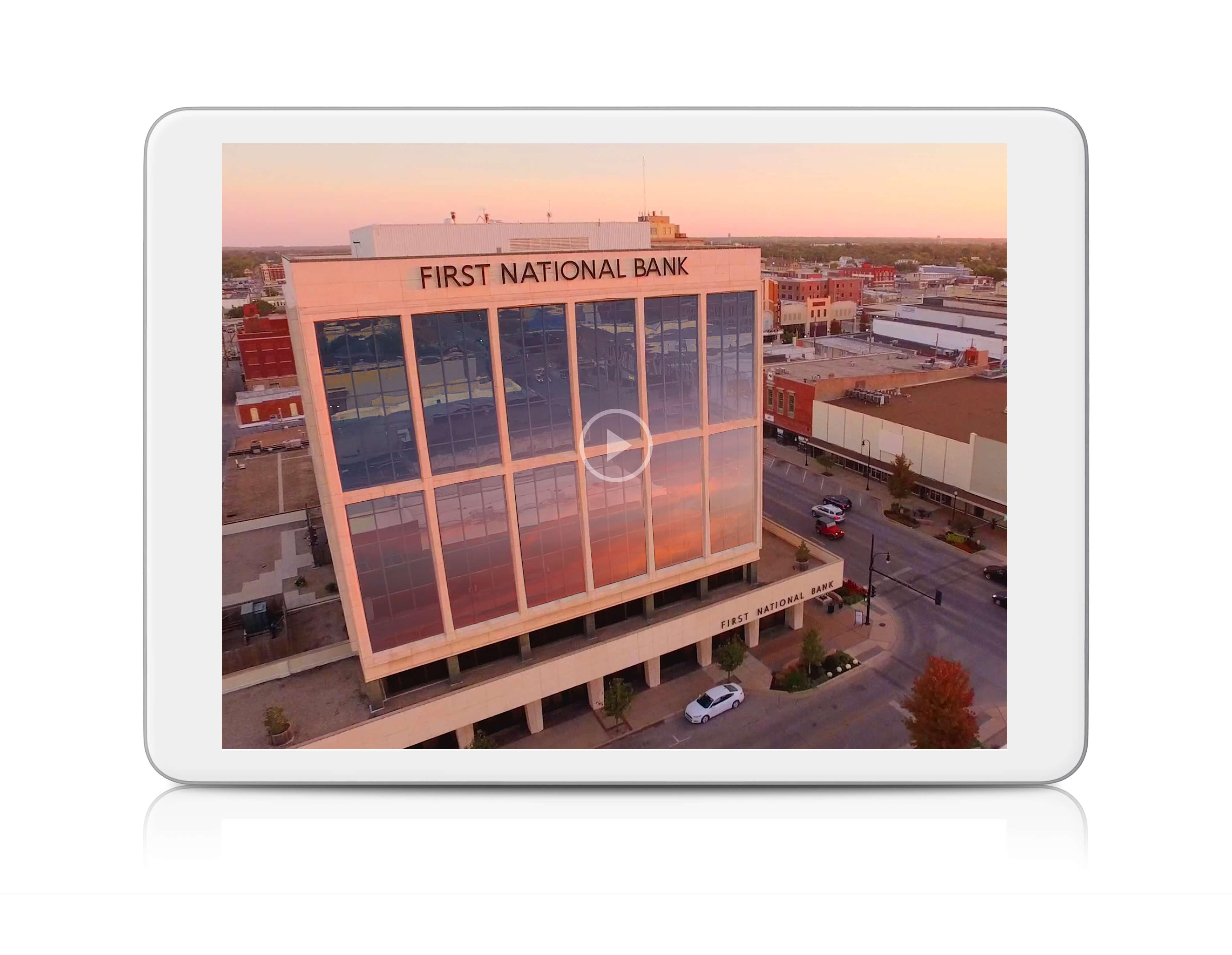 First National Bank of Hutchinson video prestart image